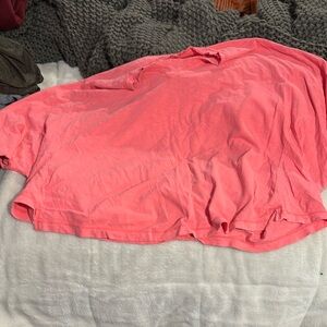 Hot pink oversized t shirt